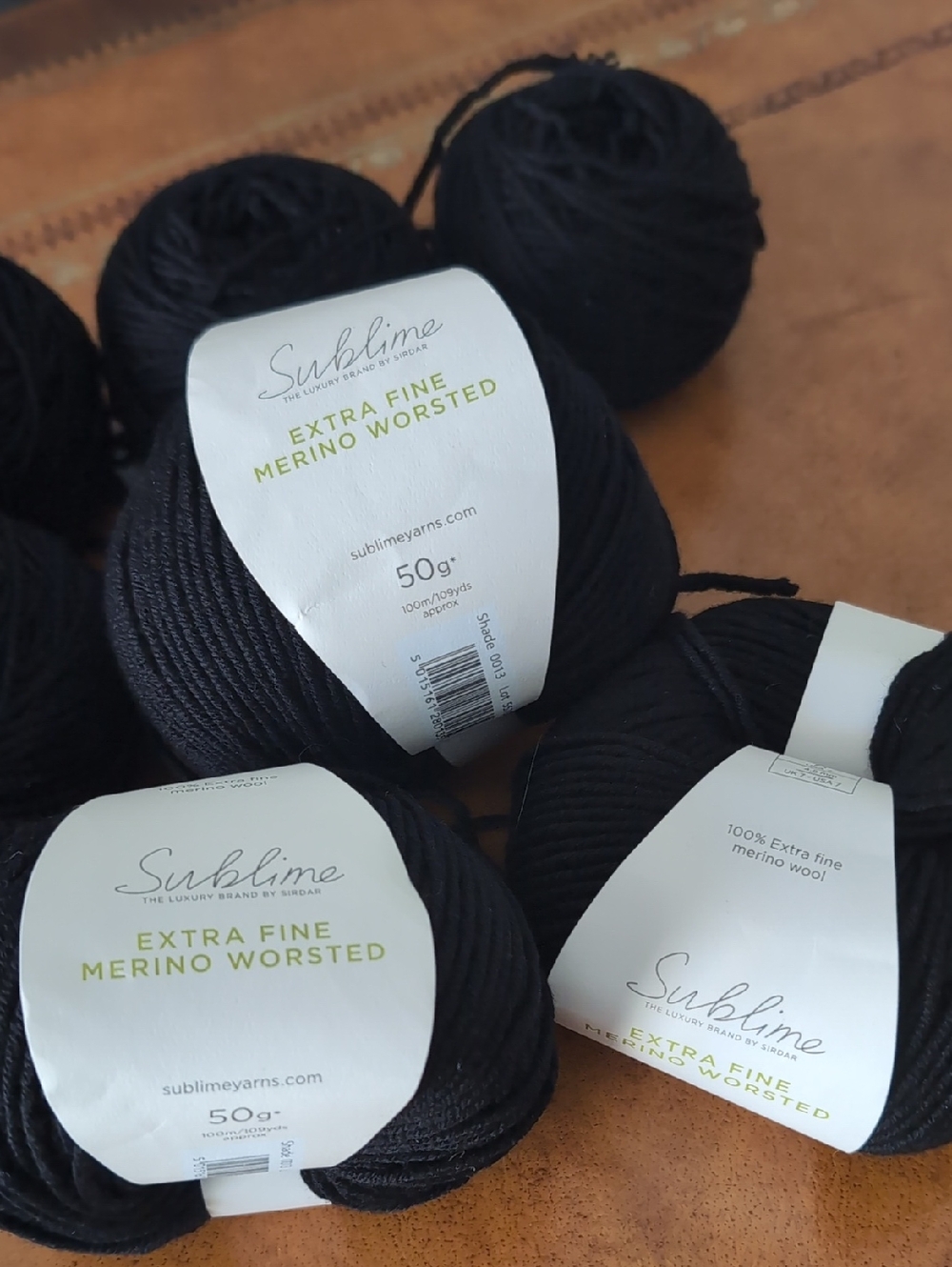 Sublime Extra Fine Merino Worsted Yarn - Black